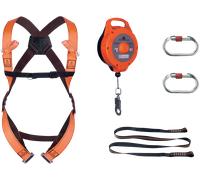 Kit antichute spécifique pour les travaux à la verticale avec son antichute à rappel automatique et sa longe et point - DELTAPLUS - ELARA270
