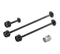 Pitlock Set 02 pour roue avant et arrière Tige de selle Noir