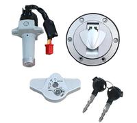 Kit Antivol pour Bouchon De Réservoir Et Serrure De Contacteur D'allumage pour Moto pour Benelli VLM VLC Bouchon d'essence(6-Hole Fuel Cap)