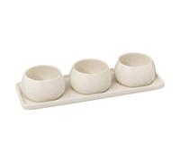 Secret de Gourmet - Service Apéritif 4 Pièces "Nora" 9cm Blanc Blanc G