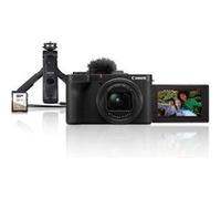 Kit Appareil photo compact Vlogging Canon PowerShot V1 + Trépied HG-100TBR + Télécommande sans-fil BR-E1 + SD 128Go Noir E