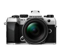 Kit appareil photo hybride Om System OM-5 Mark II 1245 Argent + M.Zuiko Digital 12-45mm F4 PRO lens Noir