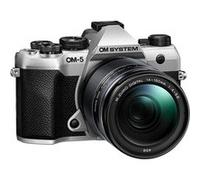 Kit appareil photo hybride Om System OM-5 Mark II 1415-2 Argent + M.Zuiko Digital 14-150mm F4-5.6 II lens Noir Argent et Noir E