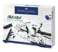 Faber-Castell Kit pour calligraphie PITT Artist Pen Manga Advanced – 8 feutres couleurs assorties