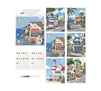 Kit aquarelle 12 couleurs carnet de travail portable pour experts | Peinture aquarelle pour accessoires de peinture pour croquis, bureau, studio, école, université, déplacement, voiture