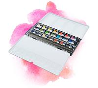 Kit Aquarelle Peinture - 21 x Godet Aquarelles Professionnelle Extra Fine Moderne | Palette Aquarelle Adulte Portable pour Voyage et L’atelier D’artiste | Coffret en Métal