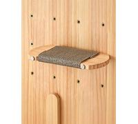 Kit Arbre à Chat Mural modulable DIY - Bois Massif Personnalisable & évolutif - Fixation Invisible & Outils Inclus (Petite Plateforme de Saut)