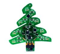 Kit Arbre De Noël SMD 7 LED Leds Alimentation Mini USB Ou Batterie CR2032
