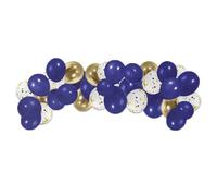 Kit Arche à Ballons Dorés Blancs & Bleus - Dimension : 3 mètres