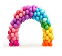 KIT ARCHE DE BALLONS ARRONDIE LESTÉE 2X2M Blanc