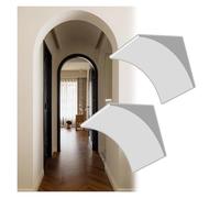 kit arche de porte Coin d'arc incurvé en mousse haute densité, porte en arc semi-circulaire à linteau français personnalisé, for la rénovation d'angle mural(10x10x9")