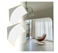 kit arche de porte Kit d'arc de porte arrondi 2 pièces en mousse, kit d'angle d'arc en demi-cercle for porte intérieure, moulure de garniture d'arc incurvé(26x26x26cm/10.2x10.2x10.2")