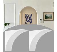 Kit Arche de Porte Kit de 2 Arcs pour Portes Intérieures de Couloir, Moulure D'encadrement D'arc de Porte Ronde Préfabriquée, Insert D'angle pour Arc de Porte(28x40x40cm (11.0x15.7x15.7"))