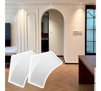 Kit Arche de Porte Moulure Décorative Semi-circulaire pour Encadrement de Porte, Universel pour Arche de Porte, Ensemble de 2 Moulures D'arche Élégantes(48x48x48cm (18.9x18.9x18.9"))