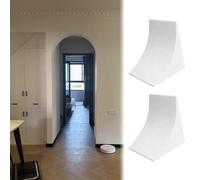 Kit Arche de Porte Moulure Pré-courbé Lot de 2, Moulure D'arche Universelle Arrondie, Insert D'arc Semi-circulaire à Peindre, Décoration D'arc Intérieur(28x40x40cm (11.0x15.7x15.7"))