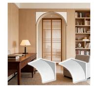 Kit Arche Porte Cintré Kit arche 3D 2 pièces personnalisable, moulage mousse flexible, garniture demi-rond peinturable entrée intérieure, pose simple(26x34x34cm/10.2x13.4x13.4")