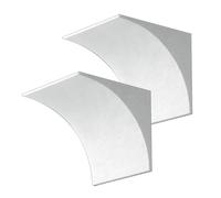 Kit Arche Porte Cintré Kit arche porte préfabriqué lot de 2 peinturable, moulage courbé léger en mousse, déco demi-rond moderne pour cuisine salle de bains(10x20x20cm/3.9x7.9x7.9")