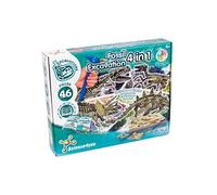 Science4you – Kit de Fouille de Fossiles 4 en 1 pour enfants 5-10 ans – 4 dinosaures