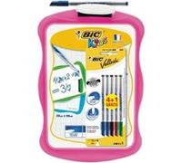 Kit ARDOISE BIC Kids VELLEDA® + 1 VELLEDA® 1721 fin (bleu) + 1 effaçette clipés + 4 Feutres VELLEDA 1721 fin (noir / bleu / rouge / vert) G