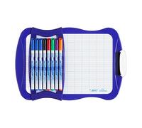 Bic Kit Ardoise Blanche Velleda + 8 Marqueur 1721 & Effacette
