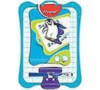 Ardoise Effacable A Sec, 1 Face Uni / 1 Face Quadrillee 5x5