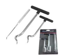 Kit Arrache-Joints 3 Acier O-Ring Huile Kit Arrache-Joints 3 | Acier pour forgé pour robuste, finition noire anti-, longue durée de vie, idéal usage intensif