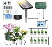 Kit Arrosage Goutte à Goutte Automatique,Pompe Systeme Arrosage Solaire Goutte a Goutte Matériel D'arrosage avec 15M Tuyau Arrosage
