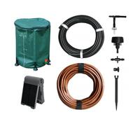 Jardibric - Kit Arrosage Goutte à Goutte Solaire Autonome - Pompe Programmable + Réserve Eau 50 L