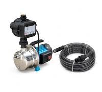 Kit Arrosage Spid'O - Pompe d'Arrosage Automatique 800W + Kit Aspiration 7m | 3600 L/h - 4 bars - 40m | Démarrage Auto | Prêt à installer