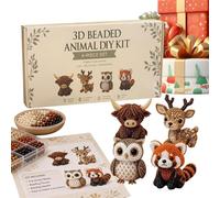Kit artisanal pour animaux avec perles - Ensemble artistique de bijoux faits à la main en 3D, instructions à faire soi-même, loisirs créatifs pour adultes, débutants, amis, bureau, décoration pour