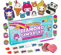 Kit Artistique - Girlzone - Bijoux Diamantés - 2000 Pièces - Pour Enfants 6-12 Ans - Multicolore