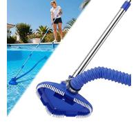 Kit aspirateur de piscine portatif sans fil - alimenté par l'eau, pas besoin de batterie, avec perche télescopique de 2,5 m, nettoyeur portable pour spa, jacuzzi, petite piscine hors sol et réservoir