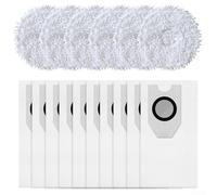 Kit aspirateur et balai à franges pour Eureka J12/V12, sacs de rechange avec fermeture solide et sans obstruction, ensemble de chiffons en microfibre, installation facile (B)