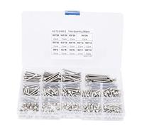 Kit assorti de vis à tête creuse hexagonale en acier inoxydable 304, ensemble combiné de longueurs multiples comprenant des vis M3, M4, M5, M6 et M8 pour l’industrie, (280 pièces (M3))