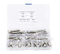Kit assorti de vis à tête creuse hexagonale en acier inoxydable 304, ensemble combiné de longueurs multiples comprenant des vis M3, M4, M5, M6 et M8 pour l’industrie, (51 pièces (M8))