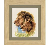 Kit au point compté Couples de lions