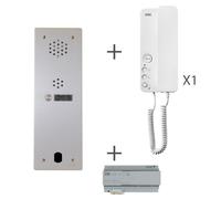 Kit audio 1r 1bp 2 voice programmé - URMET KA83/101