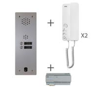 Kit audio 1r 2bp 2 voice programmé - URMET KA83/102