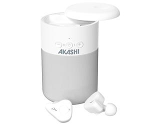 Kit Audio 2 en 1 Enceinte Bluetooth 5W et Écouteurs Sans Fil Micro Akashi Blanc