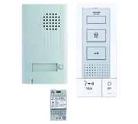 Kit audio 2 fils intégral mains libres avec platine aluminium saillie & 1 poste intérieur - AIPHONE - DBS1AP