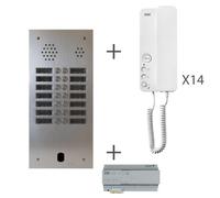 Kit Audio 2R 14Bp 2 Voice Programmé - Urmet Kits audio 2Voice KA83/214