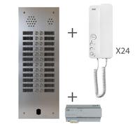 Kit Audio 2R 24Bp 2 Voice Programmé - Urmet Kits audio 2Voice KA83/224