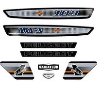 Kit Autcollants 103 SP pour décorer Votre mobylette Peugeot comme à l'époque (Gris Clair)