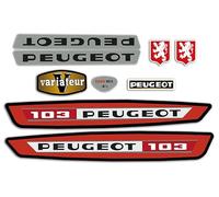 Kit Autcollants 103 VS pour décorer Votre mobylette Peugeot comme à l'époque (Rouge)