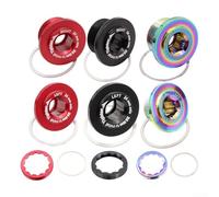 Kit auto-extractible de boulon de manivelle pour vélos de route avec joints pour compatibilité avec essieu (boulon arc-en-ciel L) 30 mm