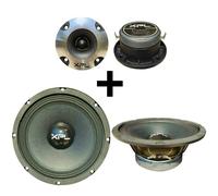 Kit Auto XPL Avec 2 Midrange XW08-403 De 20,00 Cm + 2 Tweeter XTW2501 Car Audio