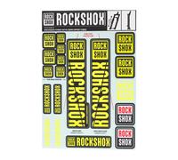 Kit stickers rockshox pour fourche 35 mm jaune