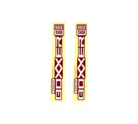 Kit autocollant fourche vélo Rockshox Boxxer Ultimate D1+ Blanc