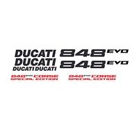 Kit Autocollants compatible avec moto de route Ducati 848 Evo