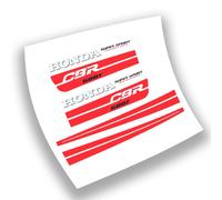 Kit Autocollants Compatible Avec Moto De Route Honda Cbr 600f 1988 Blanche
